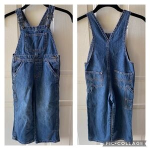 4T Overalls by Wrangler Jeans. Blue Carpenter Style. Unisex.